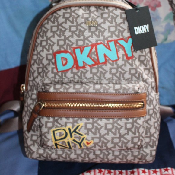 NWT DKNY Casey MD Backpack DKNY InitialsGraffiti or Similar DKNY Back To School